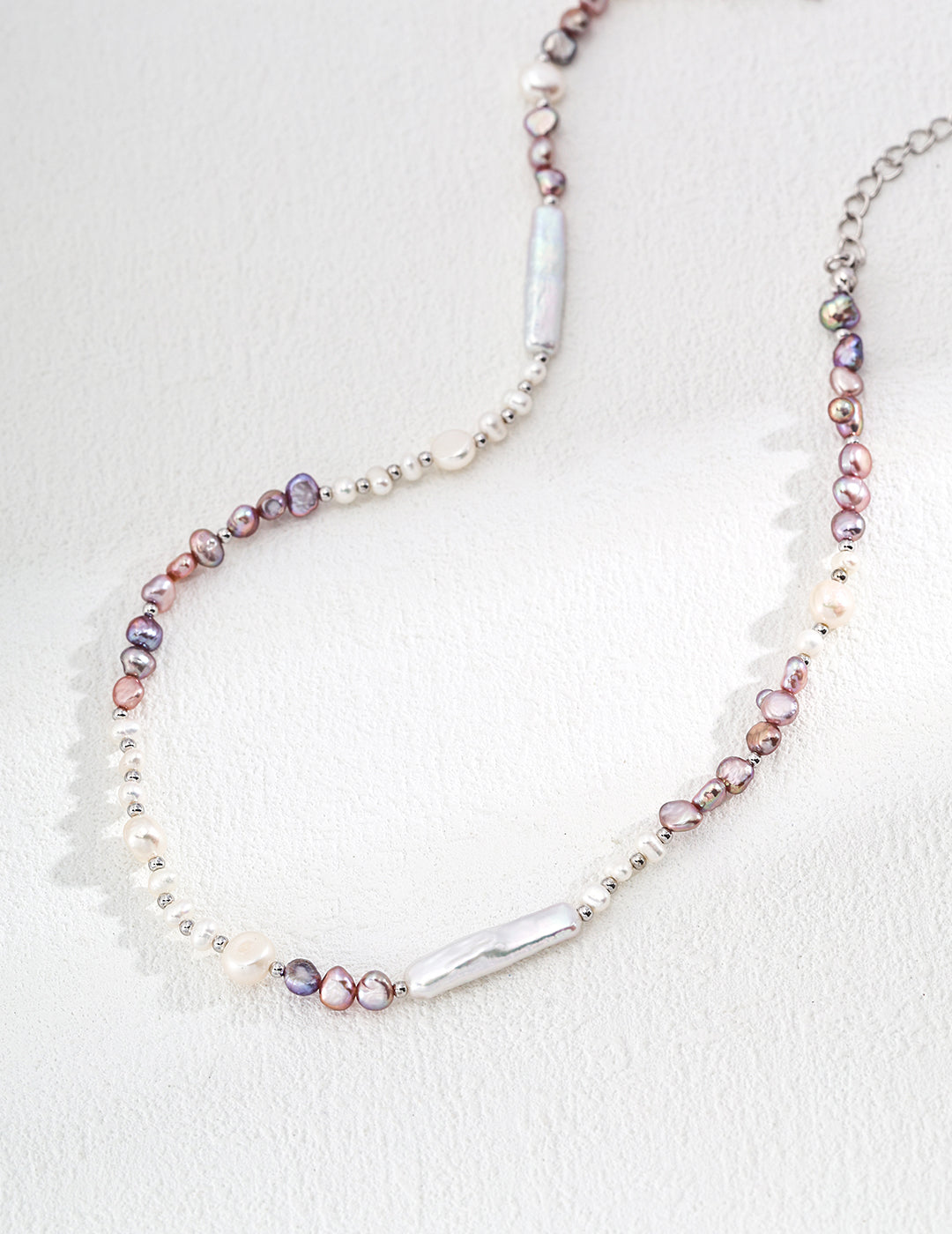 Natural Mauve Pearl Necklace
