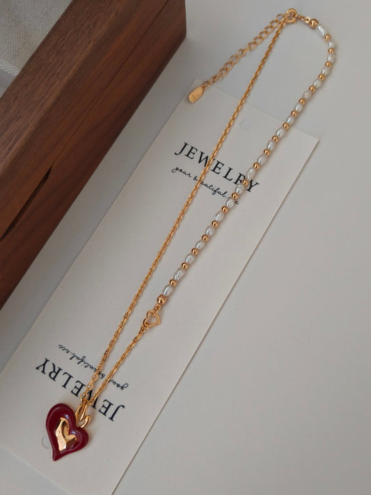 Red Heart Necklace