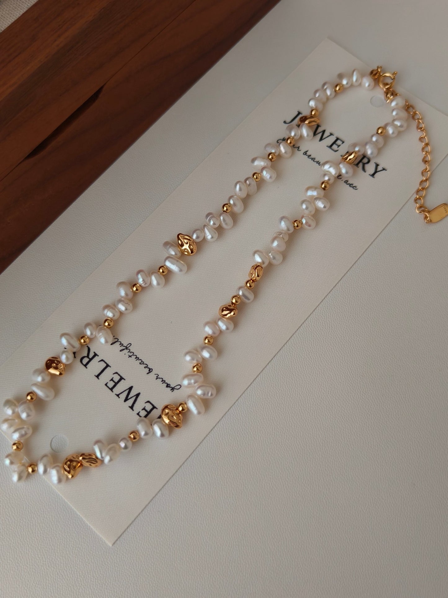 Golden Stepping Stones Necklace