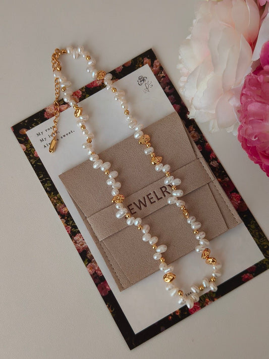 Golden Stepping Stones Necklace