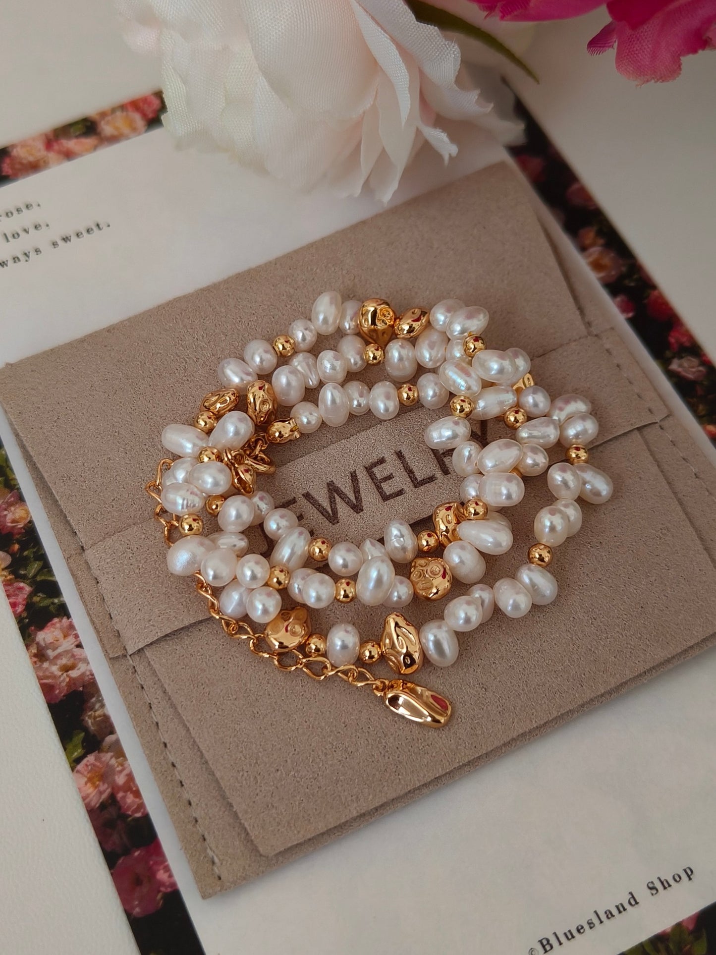 Golden Stepping Stones Necklace