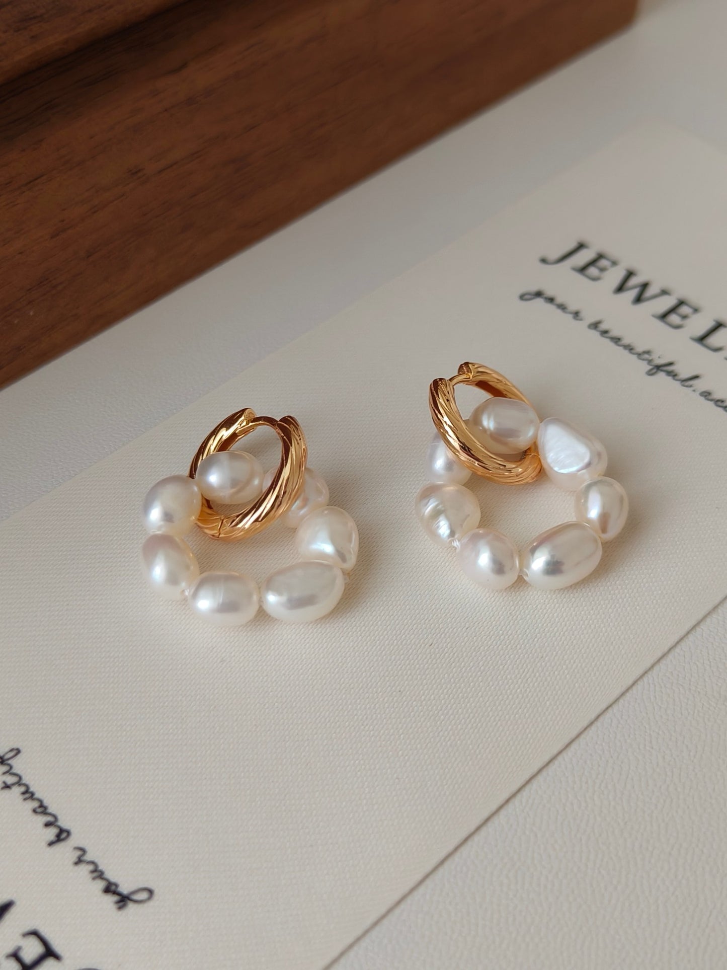 Infinity Pearl Earrings