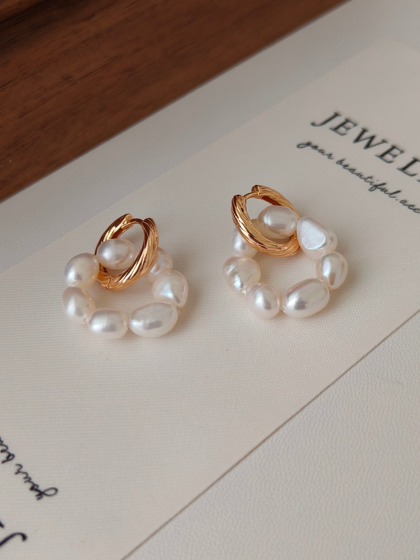 Infinity Pearl Earrings