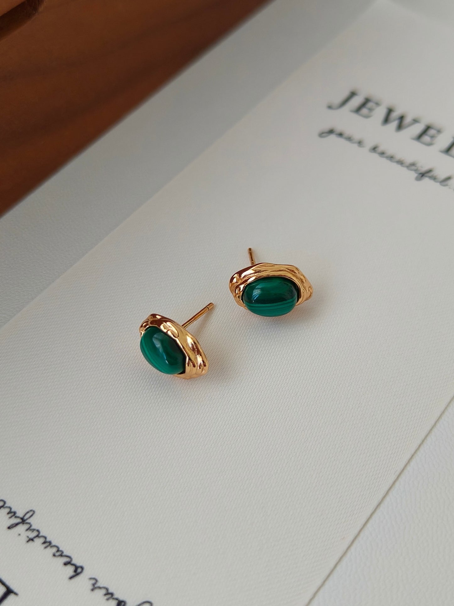 Green Malachite Earrings