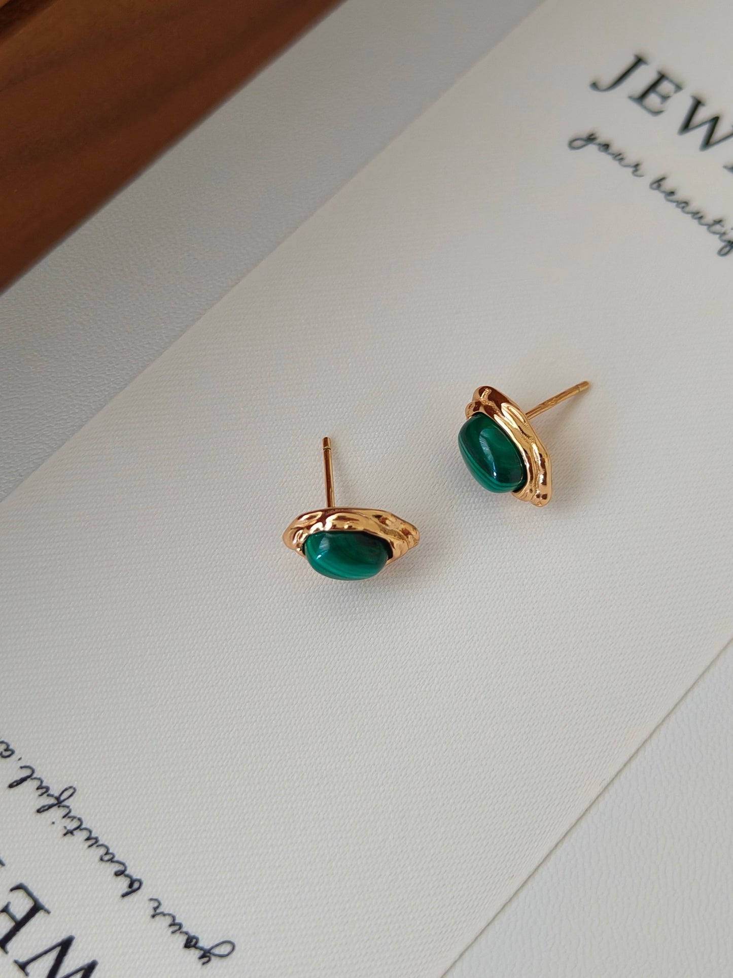 Green Malachite Earrings