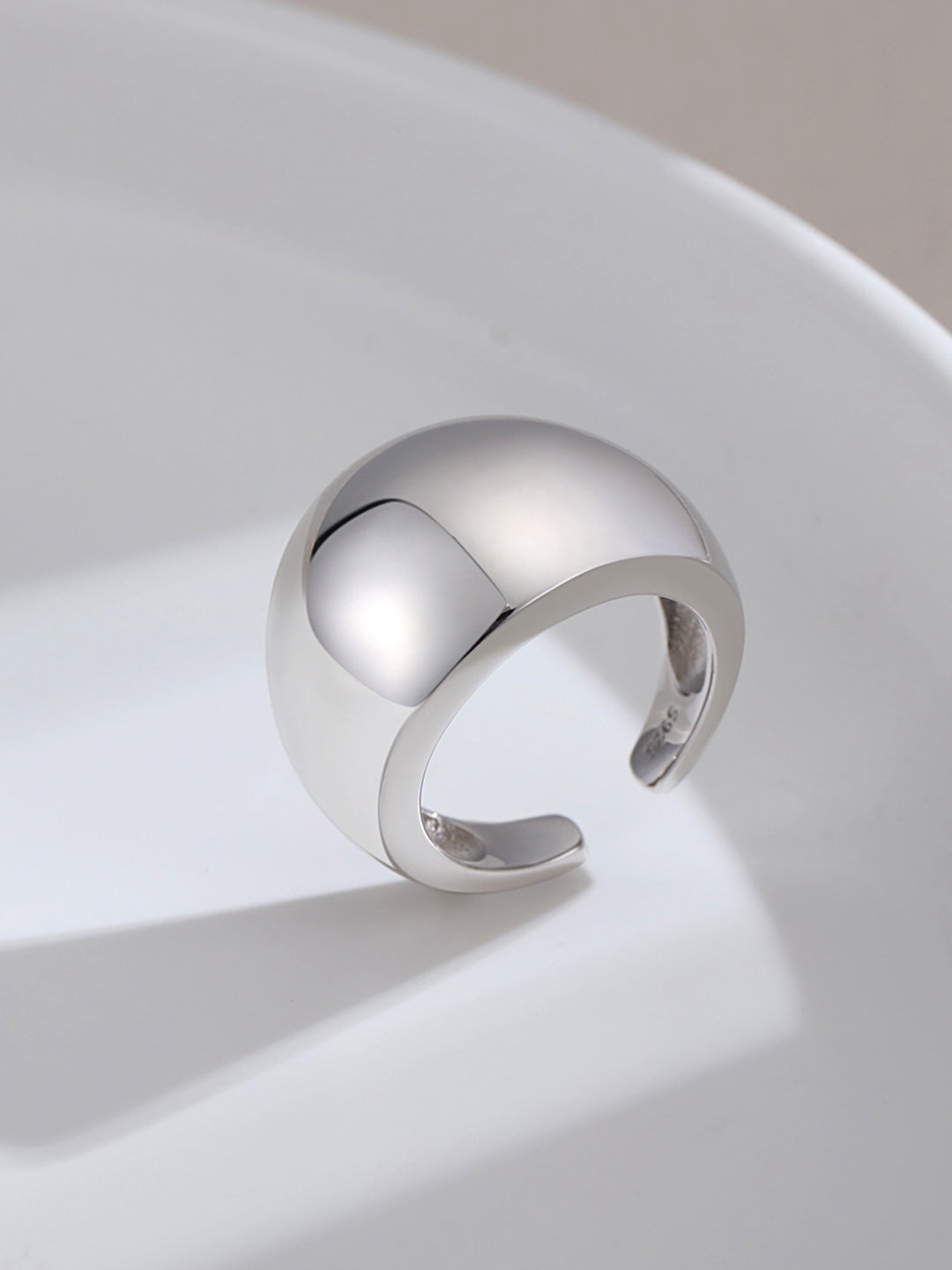 Simplism Arc Silver Ring