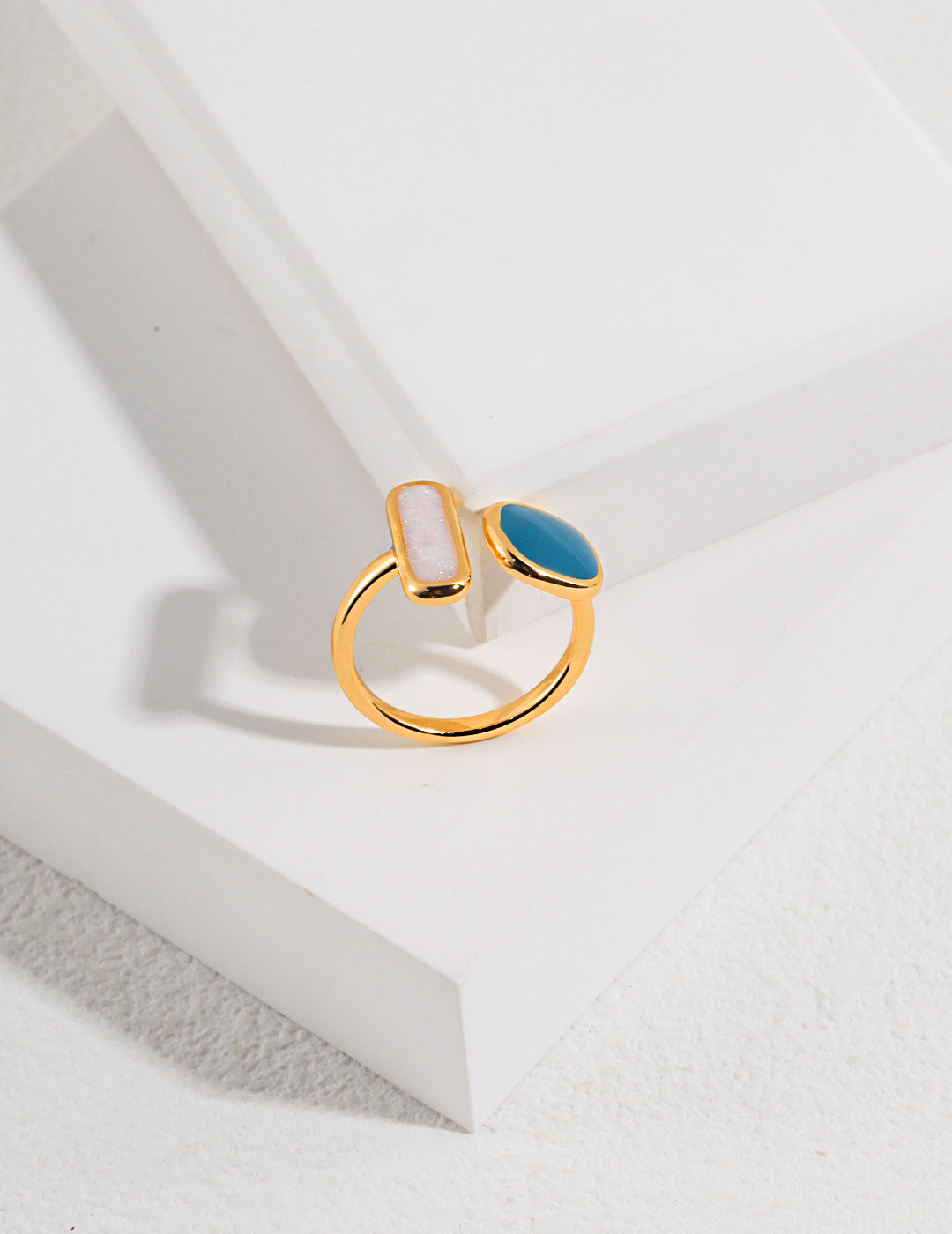 Azure Aura Duo Glazed Ring