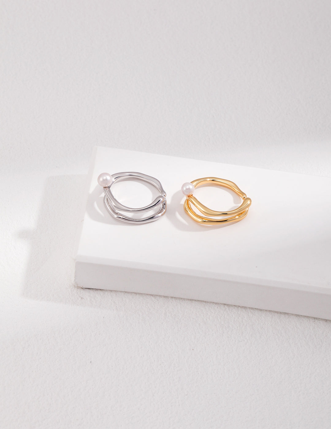 Lunar Whispering Pearl Ring