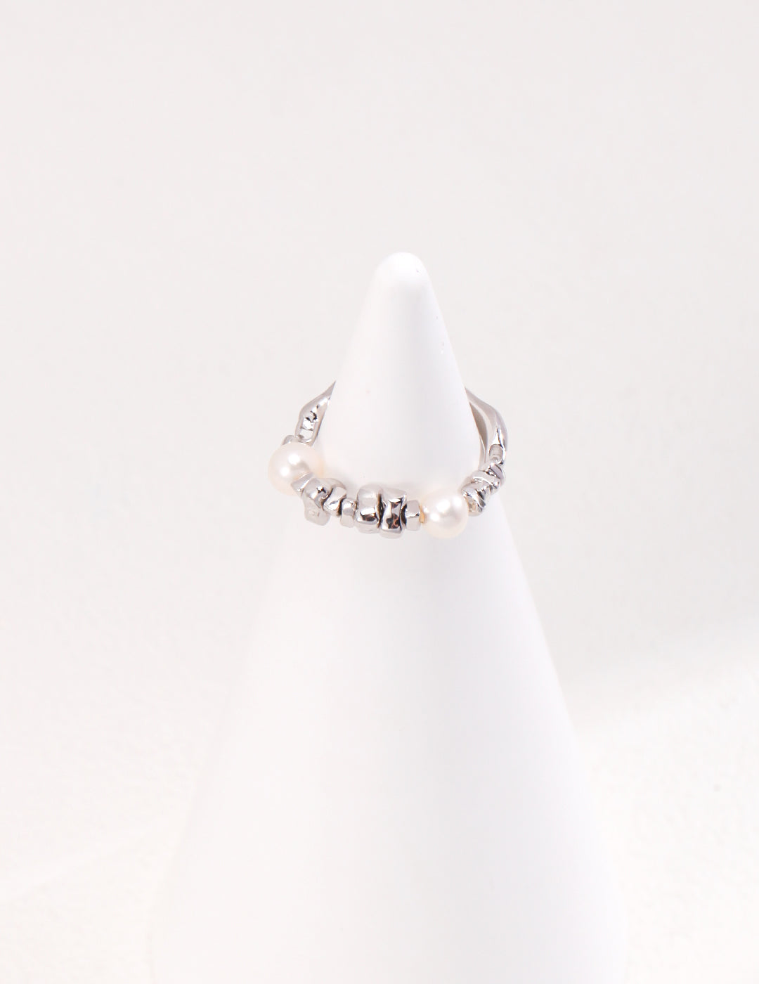 Serenity Beaded Pearl Ring