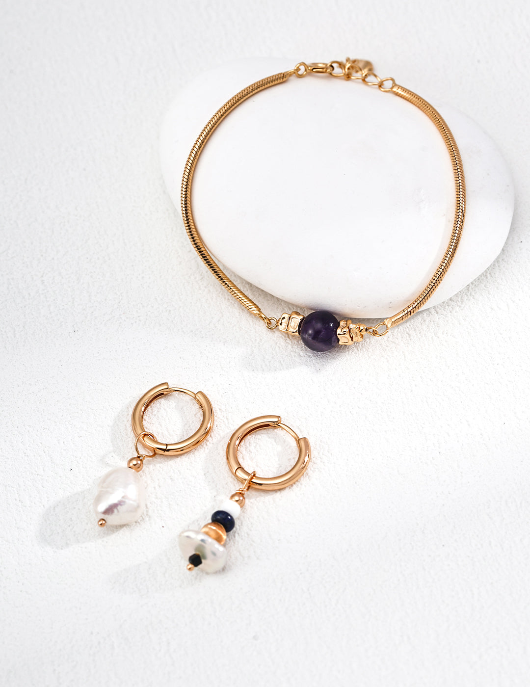 Midnight Amethyst Embrace Bracelet