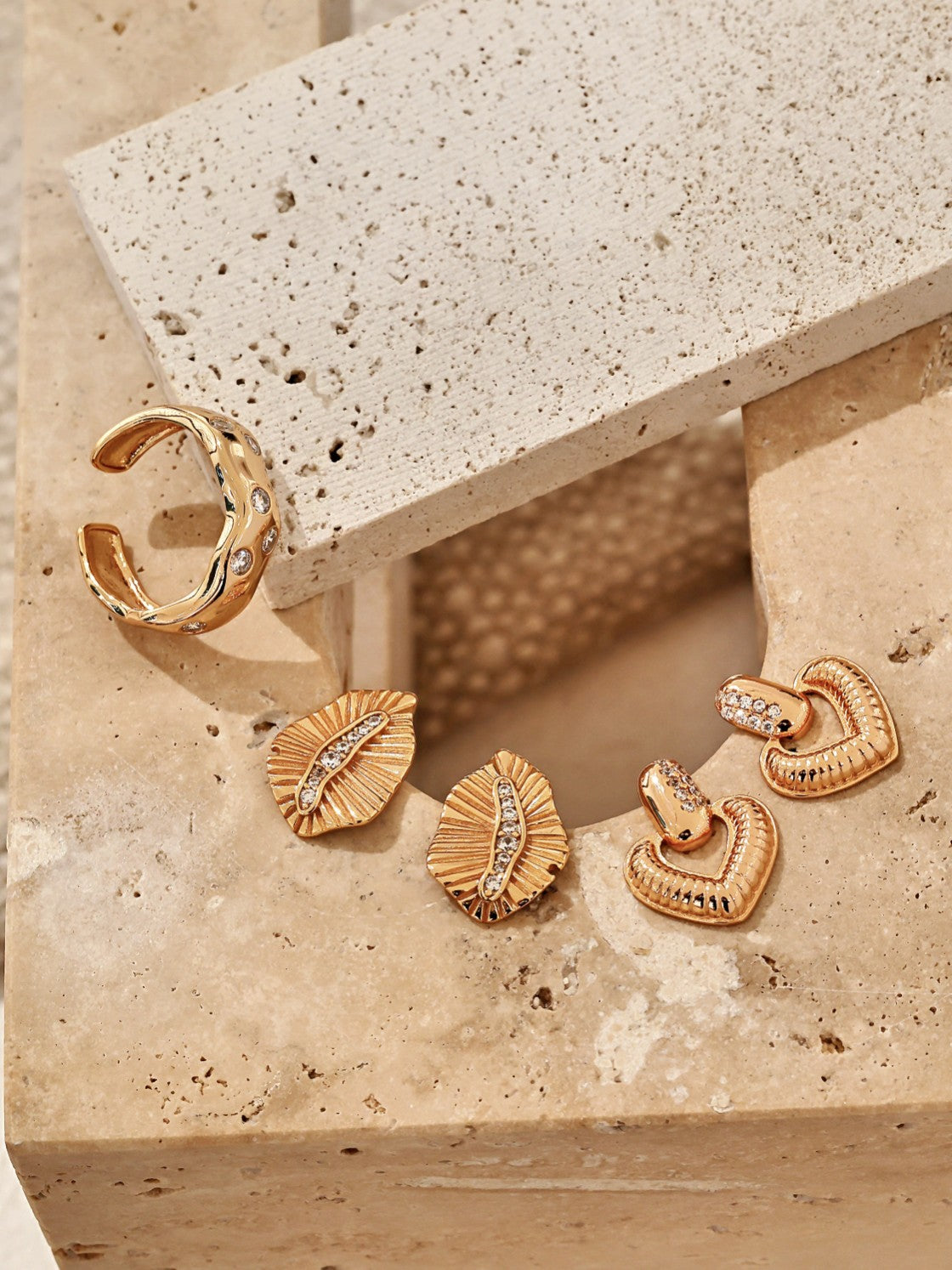 Gleaming Leaf Earrings