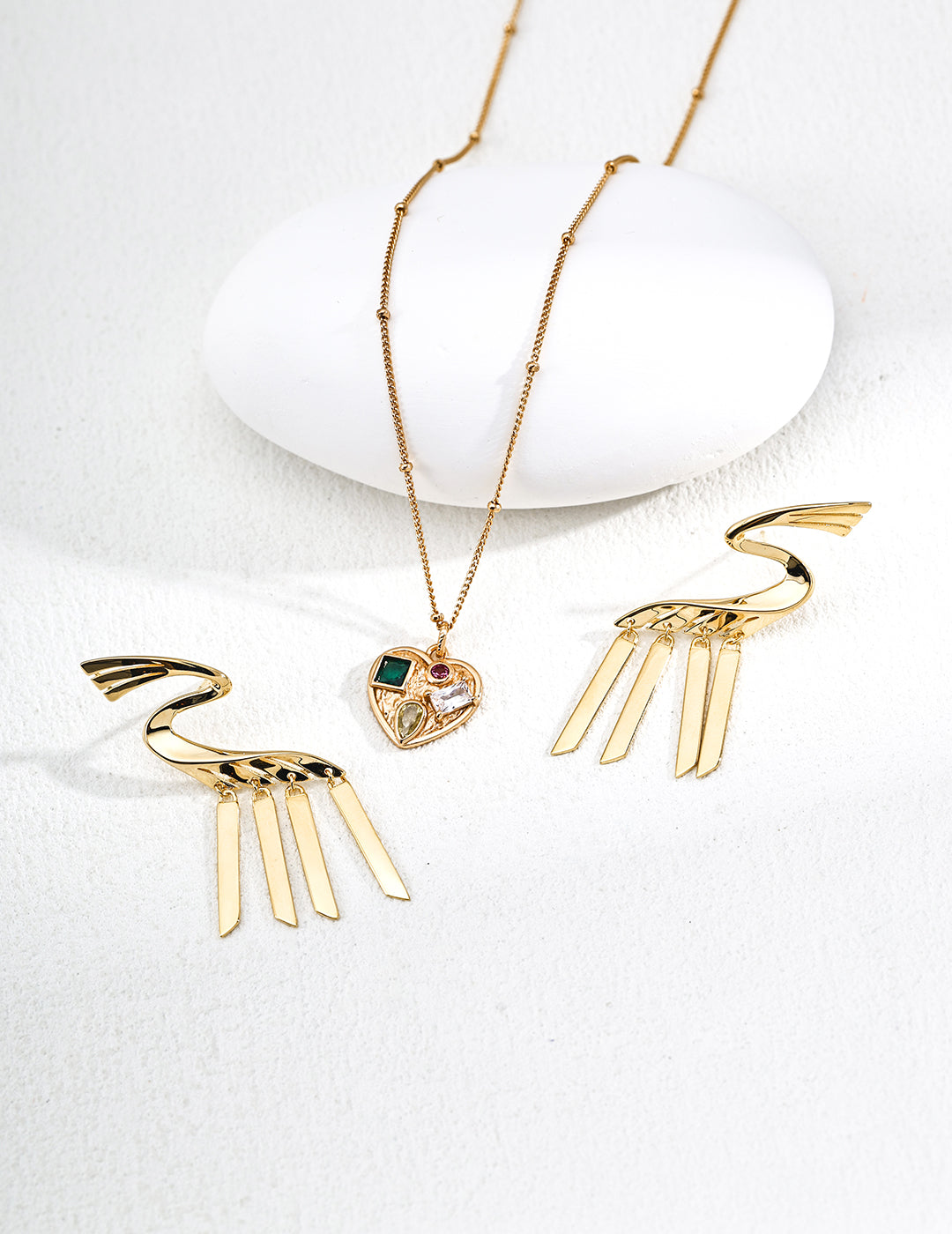 Soaring Crane Earrings