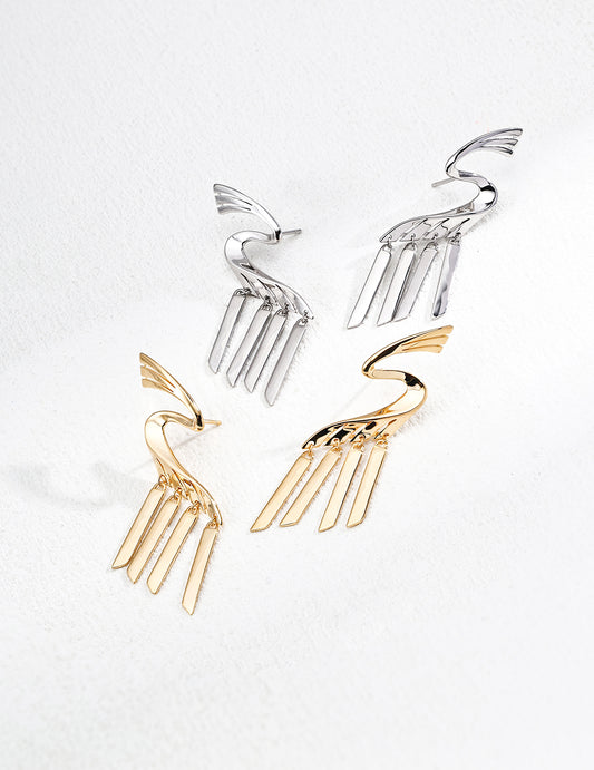 Soaring Crane Earrings