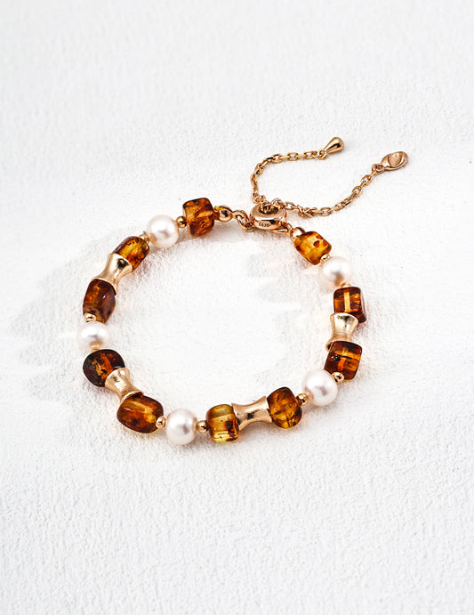 Pearl Amber Bracelet