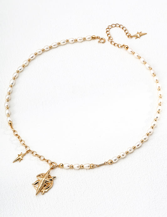 Guiding Star Pearl Necklace