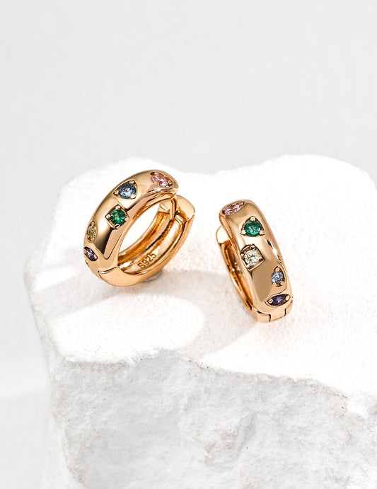 Prism Dream Huggie Hoops