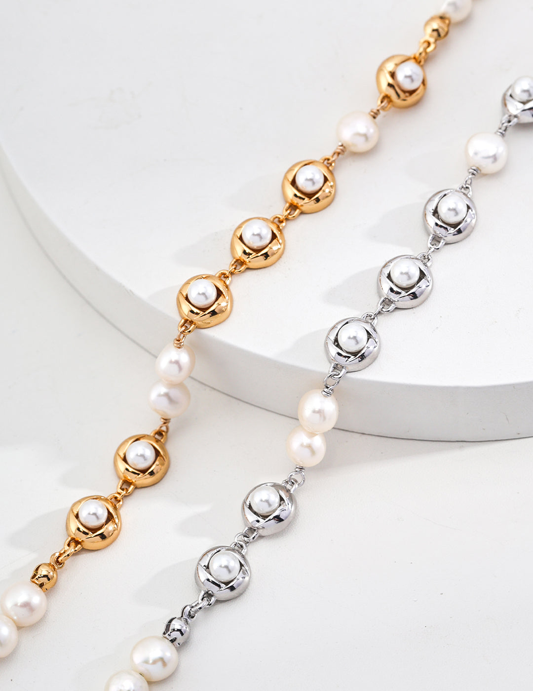 Pearl Button Bracelet