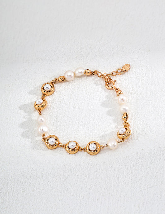 Pearl Button Bracelet