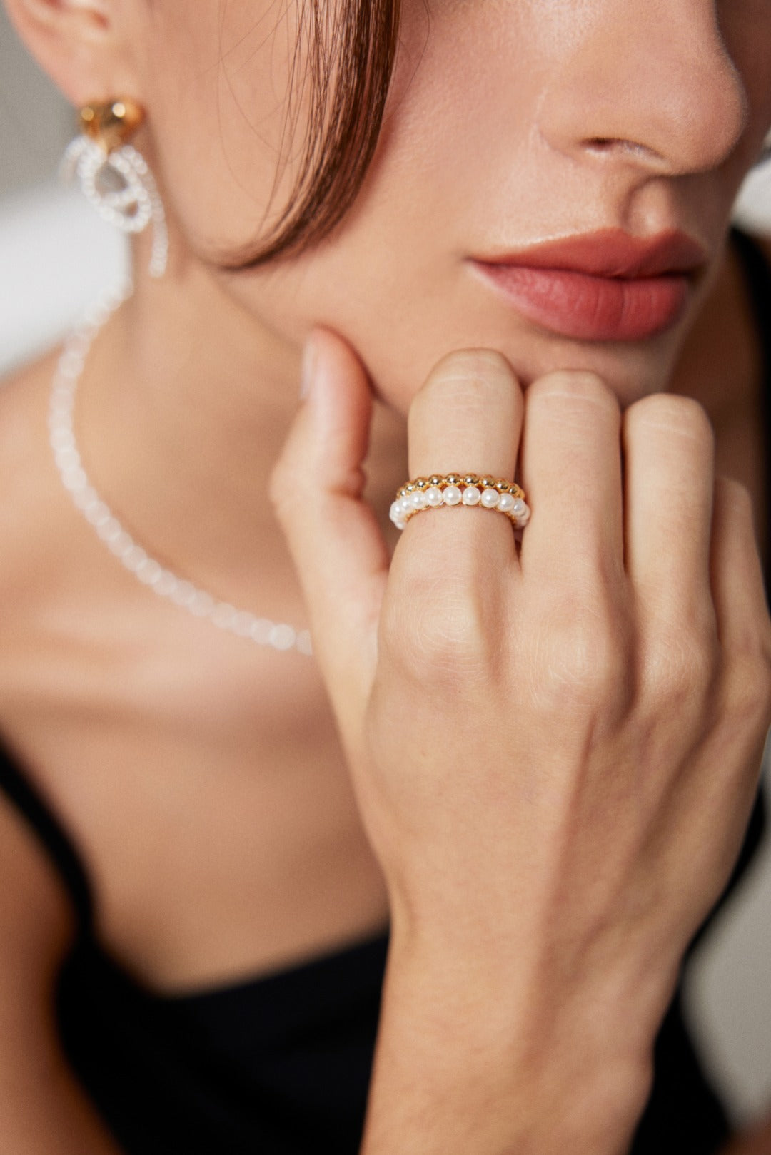 Sugar and Salt Pearl Ring
